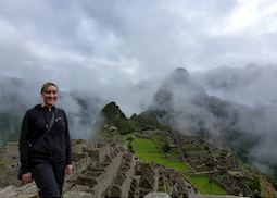Caroline at Machu Picchu, Peru