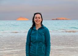 Catherine on Floreana Island, Galapagos