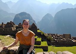 Catherine at Machu Picchu, Peru