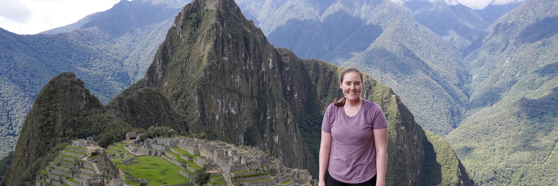 Charlotte at Machu Picchu, Peru