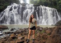 Chloe at Awasi Iguazú waterfall, Argentina