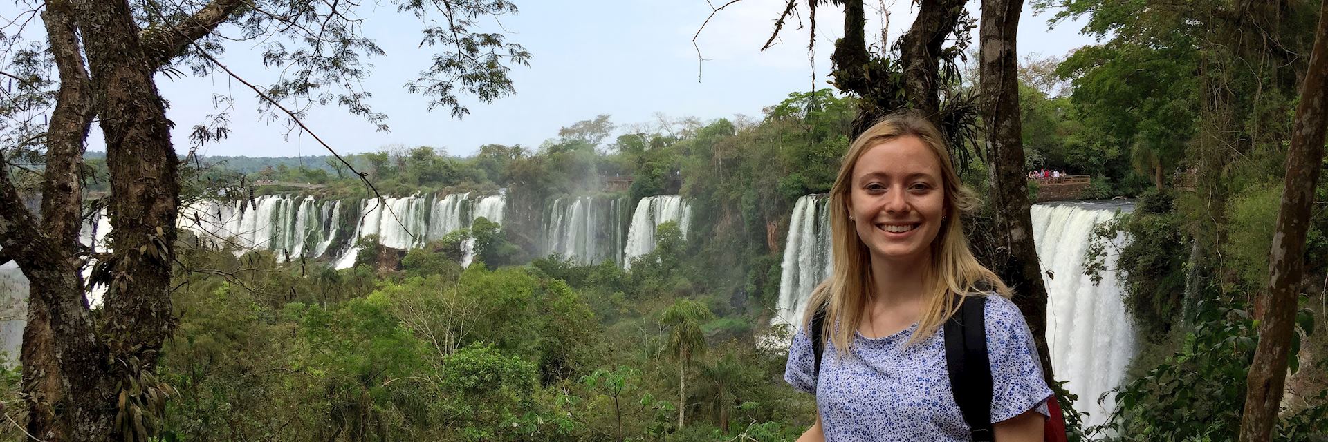 Chloe at Iguazú Falls, Argentina