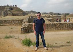 Chris at Monte Albán near Oaxaca, Mexico