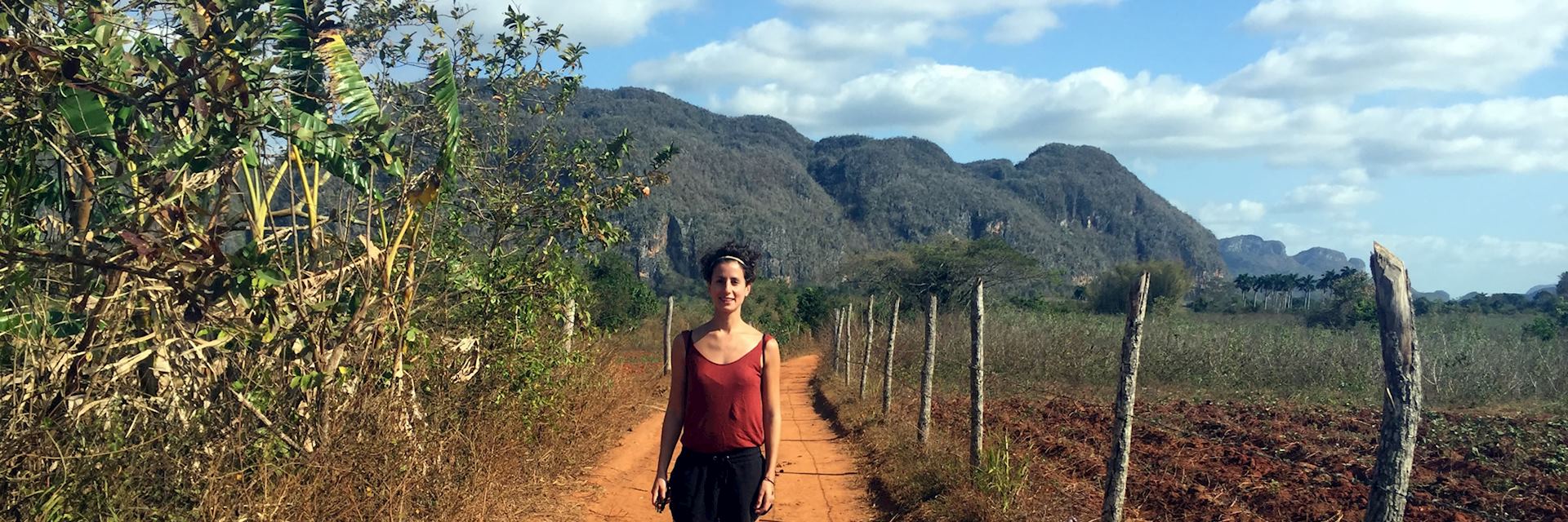 Corina in Viñales, Cuba