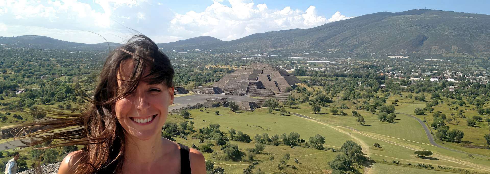 Ella at the Pyramids of Teotihuacán near Mexico City