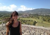 Ella at the Pyramids of Teotihuacán near Mexico City