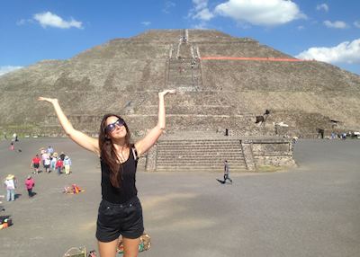 Ella at the Pyramids of Teotihuacan near Mexico City Ella at the Pyramids of Teotihuacan near Mexico City