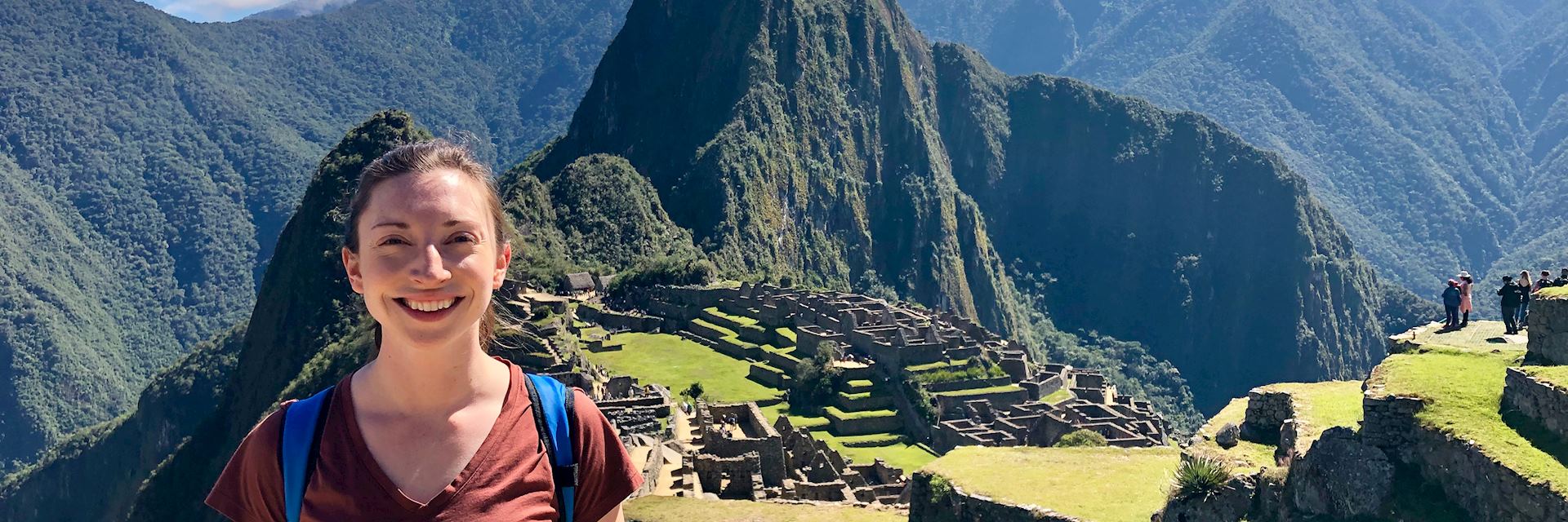 Emma at Machu Picchu in Peru