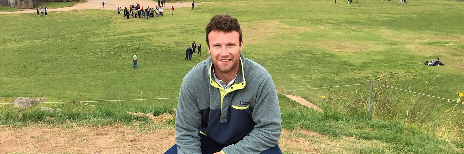 Evan at Ruins of Sacsayhuaman, Peru