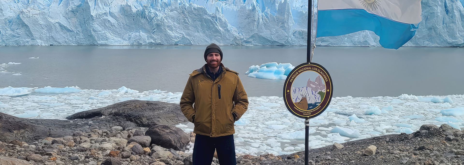 Gregory at perito Moreno Glacier, Argentina