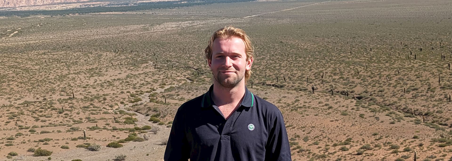 Humphrey on route to Cachi, Argentina
