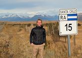 Humphrey on route 15 outside El Calafate, Argentina