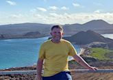 Jake on Isla Bartolomé, Galapagos Islands