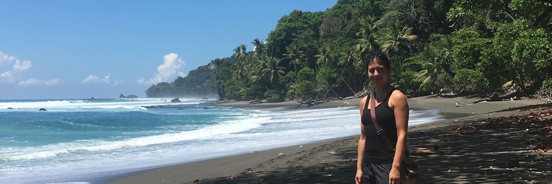 Laura in Corcovado National Park, Osa Peninsula, Costa Rica
