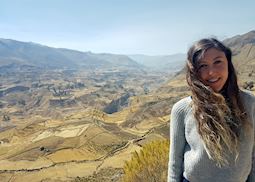 Lauren at Colca Canyon, Peru