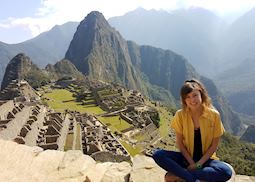 Lauren at Machu Picchu, Peru