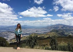 Lauren on the outskirts of Quito,  Ecuador