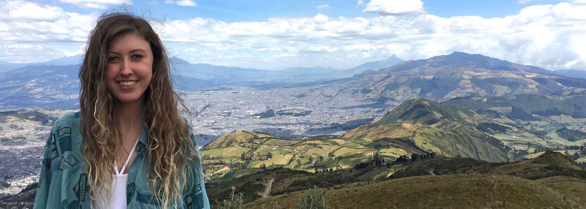 Lauren on the outskirts of Quito, Ecuador