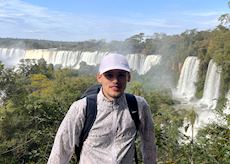 Luc at Iguazú Falls, Argentina