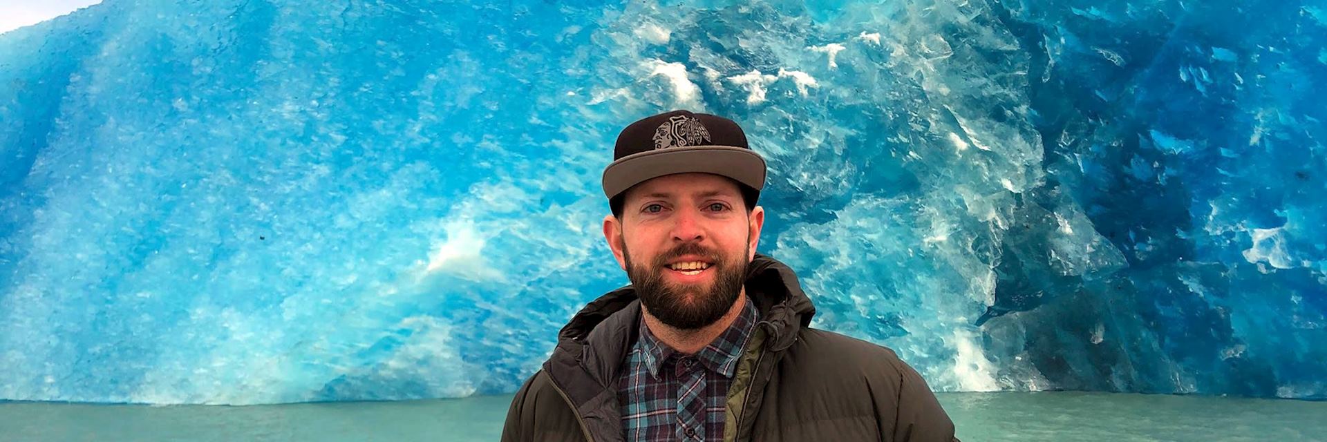 Nathan at Perito Moreno Glazier, Argentina