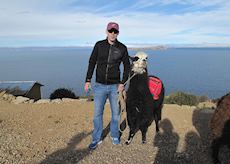 Nick on Sun Island, Lake Titicaca, Bolivia