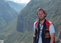 Nik at Colca Canyon, Peru
