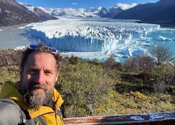 Nik at Perito Moreno Glacier, Argentina