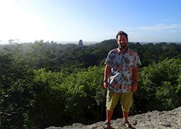 Nik in Tikal, Guatemala