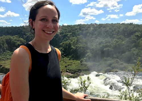 Olivia visiting Iguazú Falls, Argentina