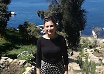 Rachel at Lake Titicaca, Bolivia
