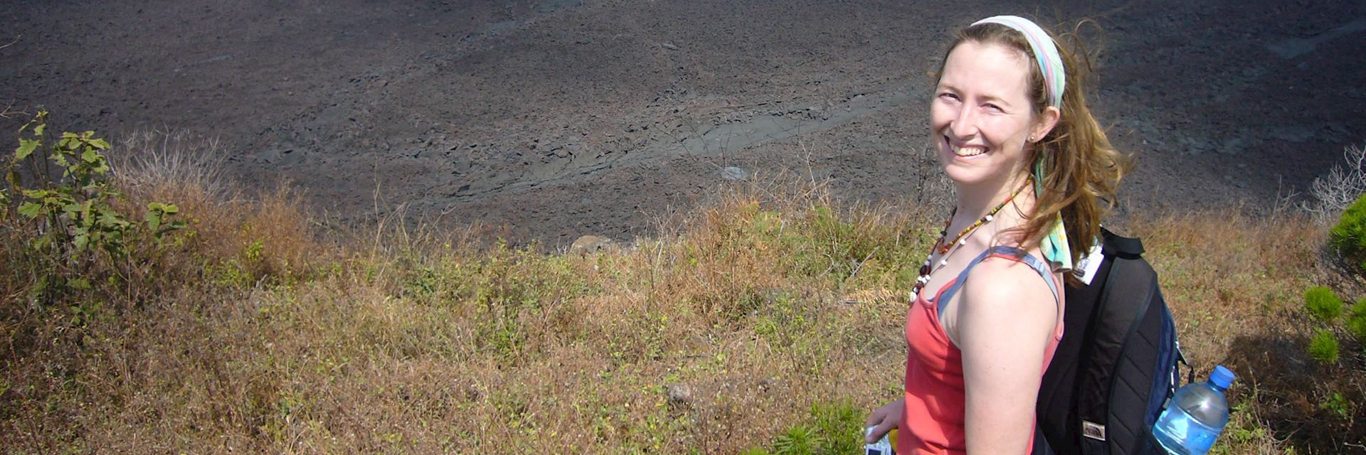 Rebecca in the Galapagos Islands