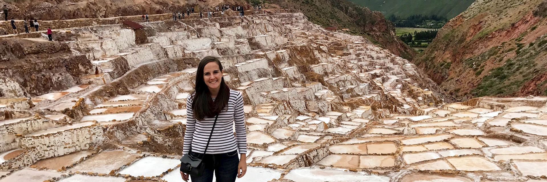 Suncica at Maras Salt Mines, Sacred Valley, Peru