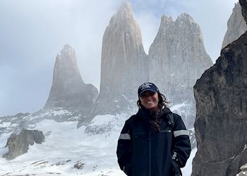Sydney in Torres Del Paine, Chile
