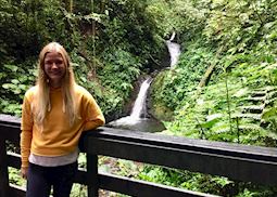 Tessa exploring Monteverde Cloudforest Reserve, Costa Rica