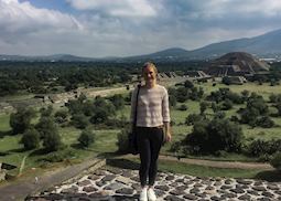 Tessa at Teotihuacán, Mexico