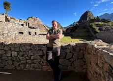 Audley specialist Tim at Machu Picchu, Perus