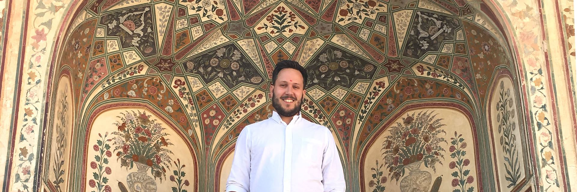 John at the City Palace, Jaipur