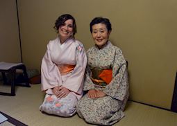 Layla enjoying the cultural experience of Kyoto, Japan