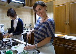 Layla learning how to make sushi in Kyoto, Japan