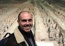 Rick with the Terracotta Army, China