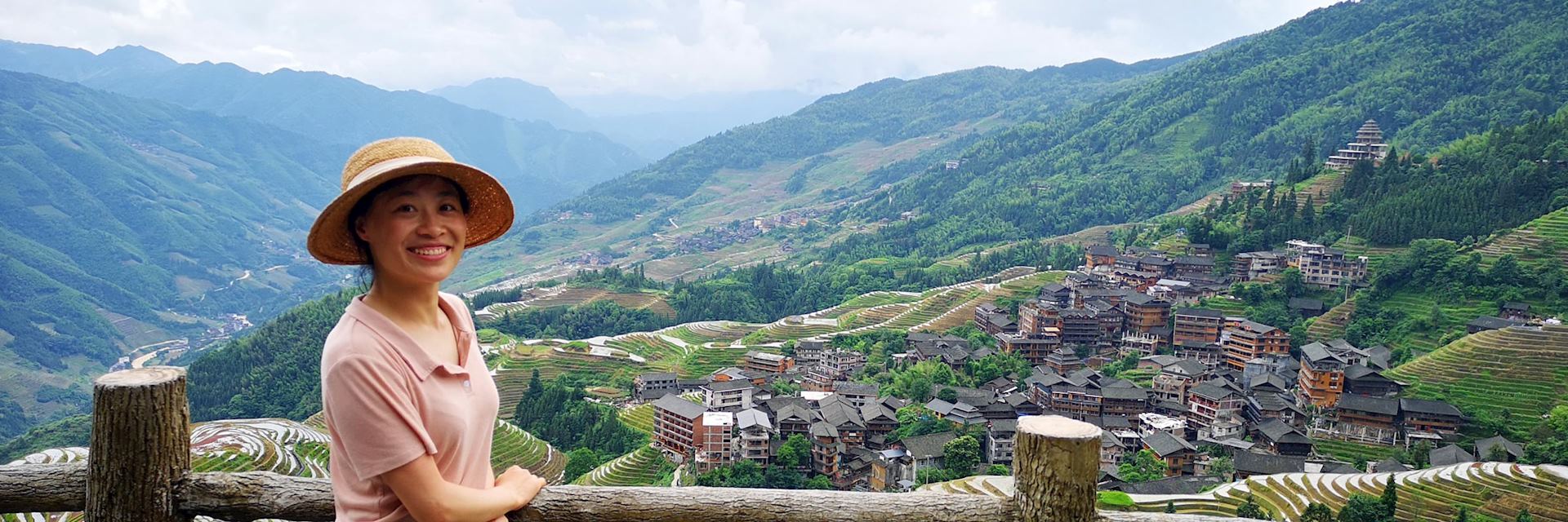Robin in Longji, China