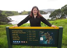 Barbara at Otehei Bay, Bay of Islands