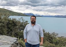 David at Lake Pukaki, New Zealand