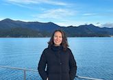 Elly on Marlborough Sounds, New Zealand