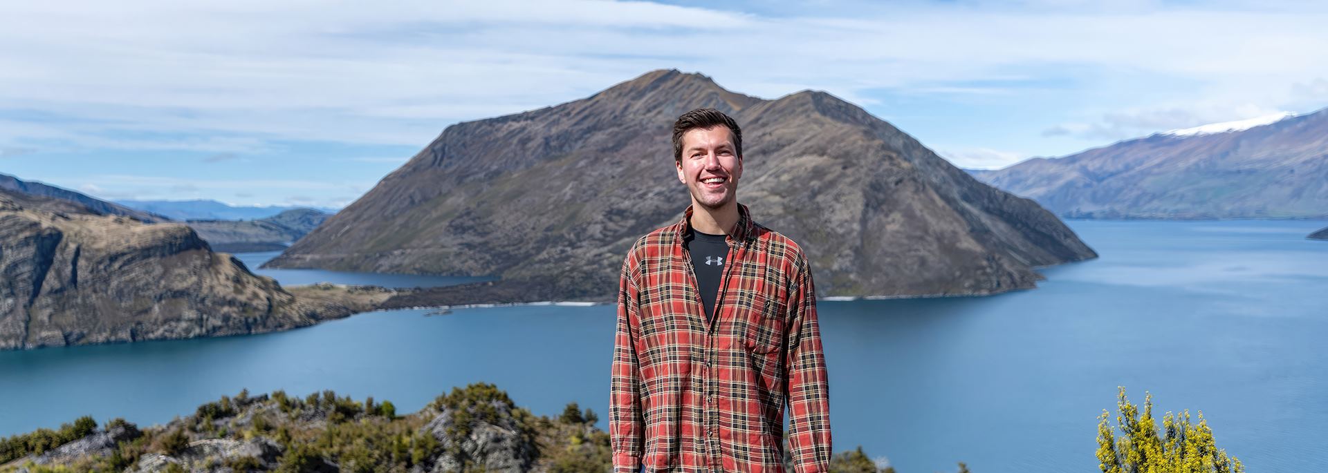 Harry visiting Lake Wanaka, New Zealand