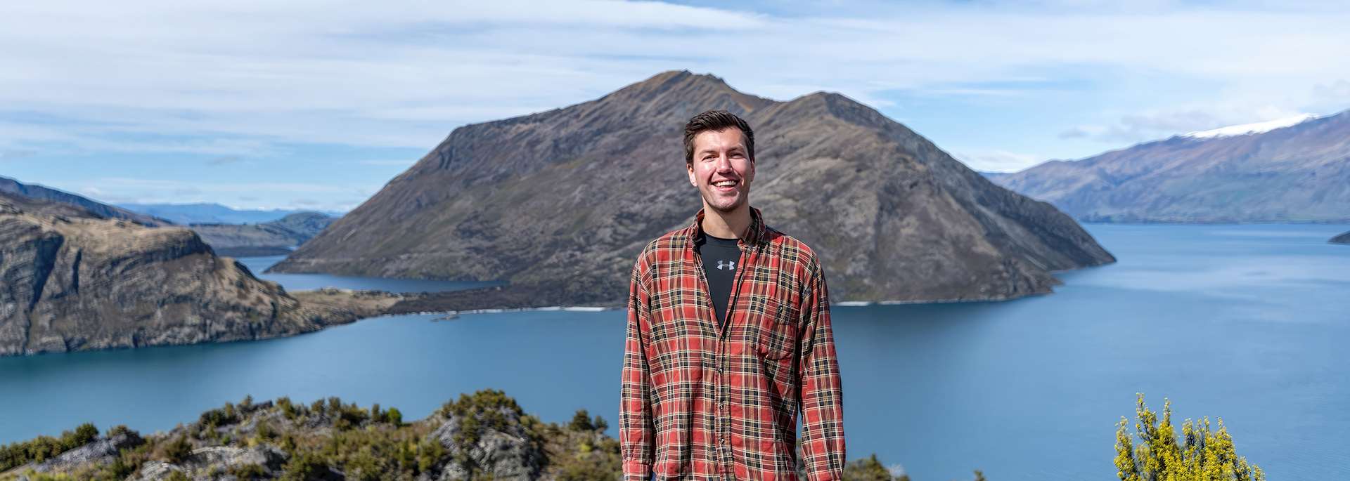 Harry visiting Lake Wanaka, New Zealand