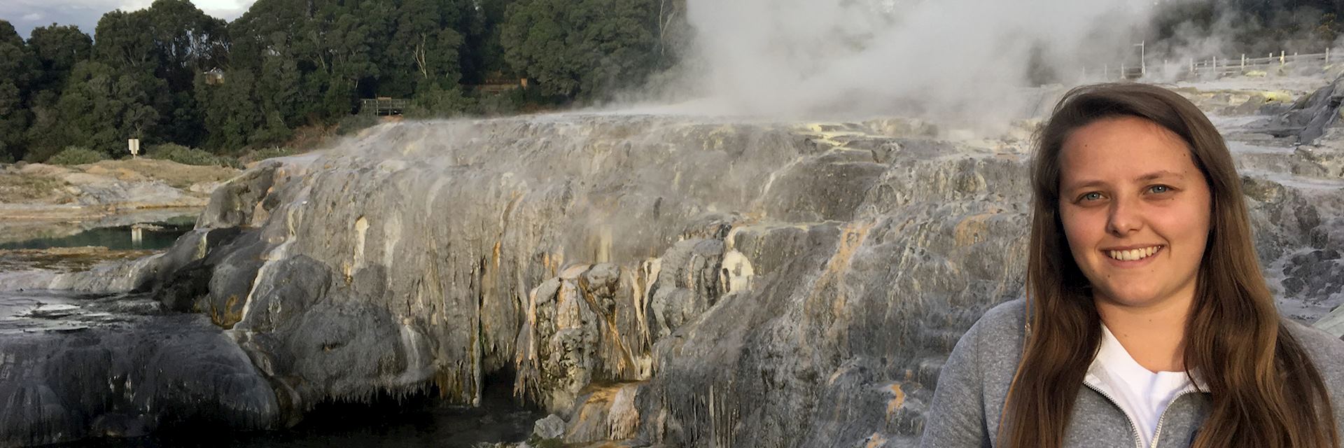 Katie in Rotorua, New Zealand