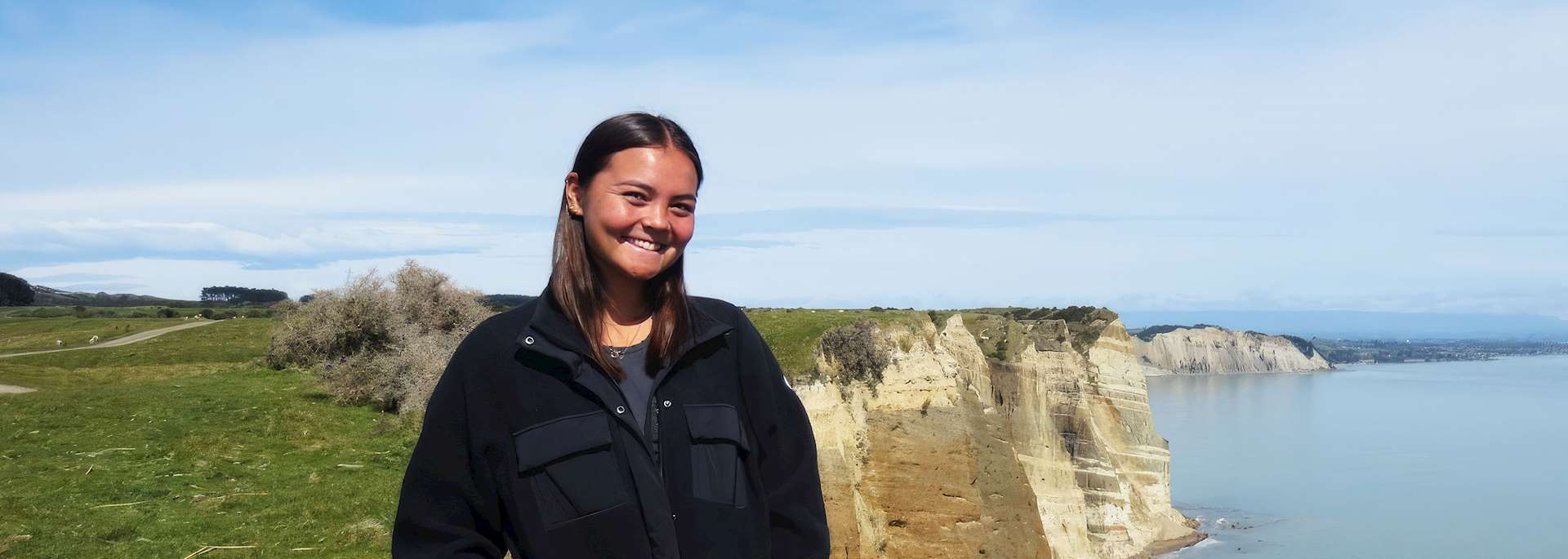 Keila at Cape Kidnappers, New Zealand