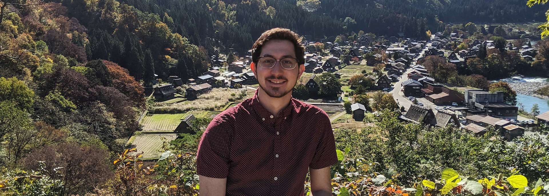 Adam visiting Shirakawago, Japan
