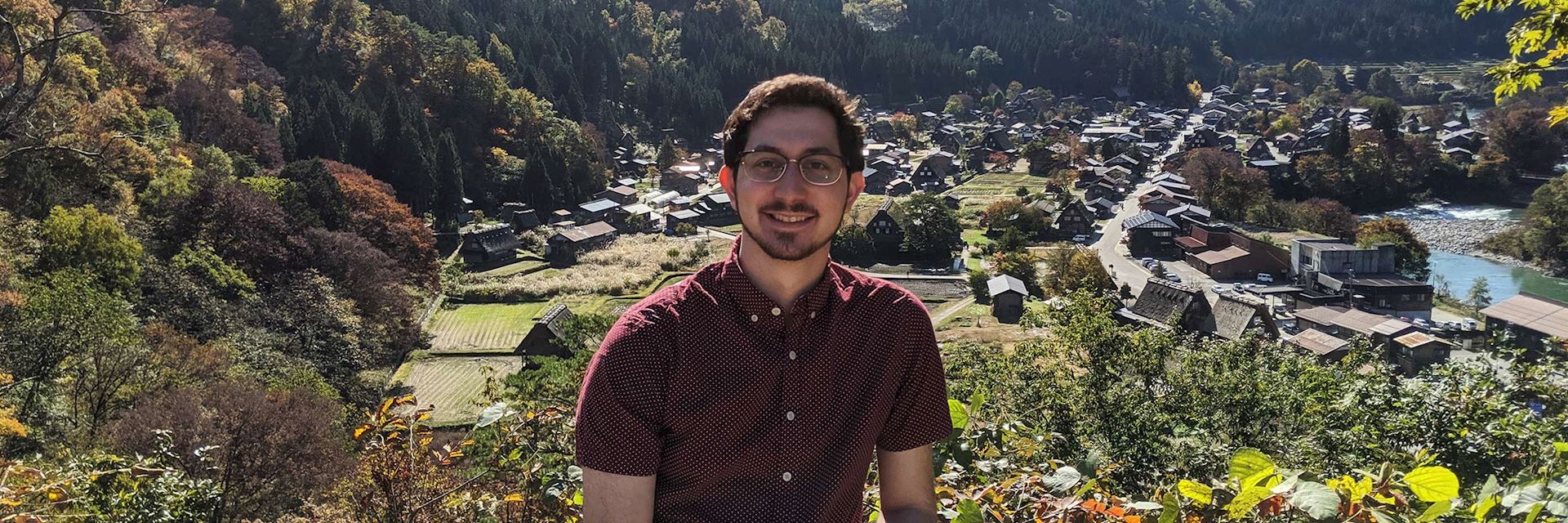 Adam visiting Shirakawago, Japan